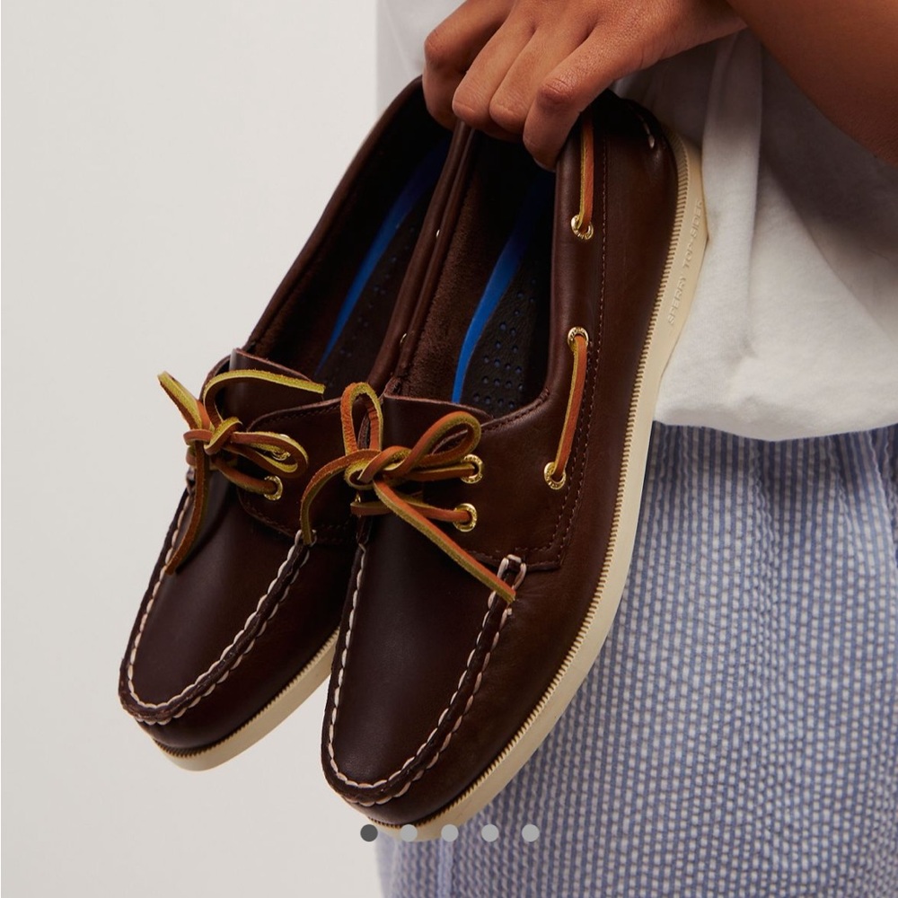 Sperry 2 Eye Boat Shoes - Brown Leather